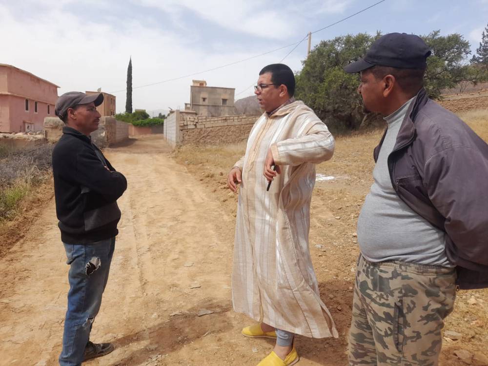 رئيس المجلس الجماعي أملن يتفقد