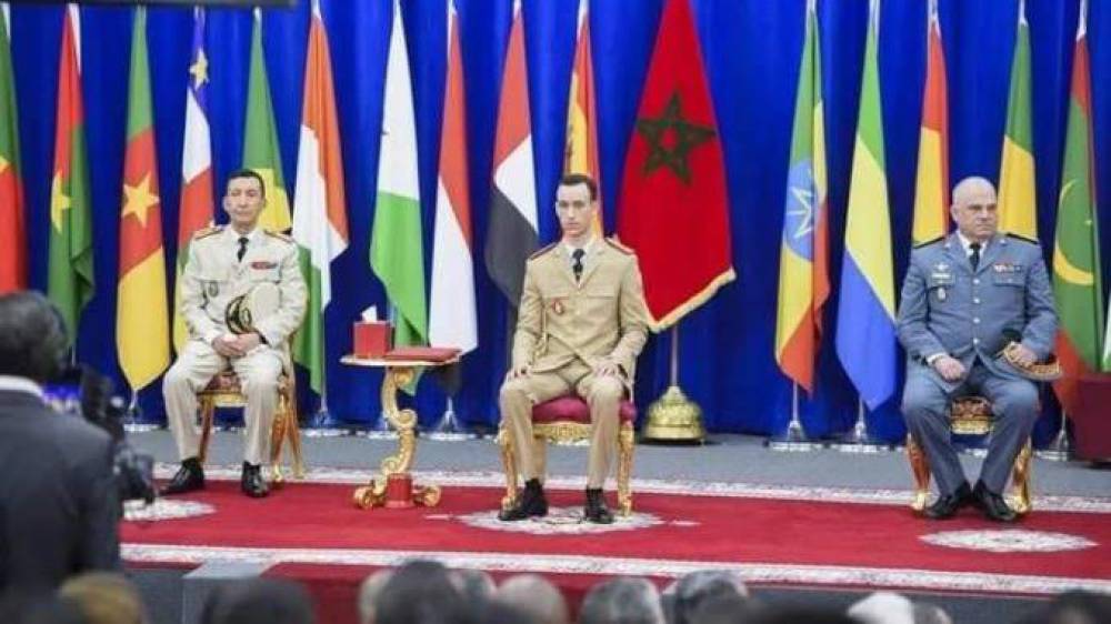 ولي العهد الأمير مولاي الحسن يترأس حفل تخرج فوجي الدفاع والأركان بالقنيطرة