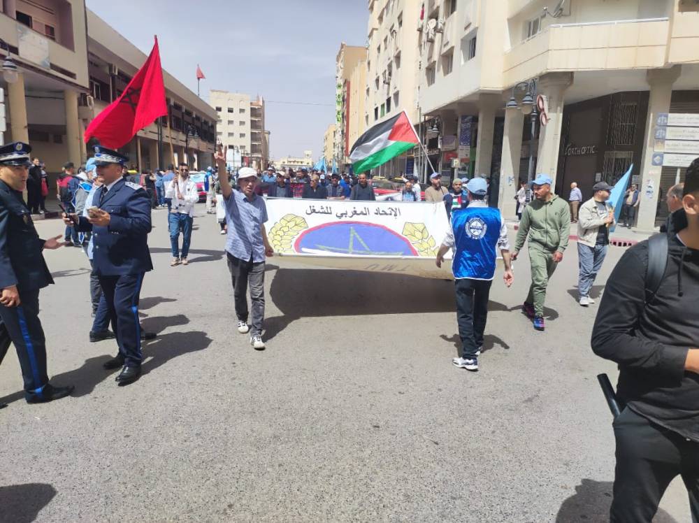 عمال وجدة يحيون فاتح ماي باحتجاجات ضد الغلاء وتردي الأوضاع الاجتماعية