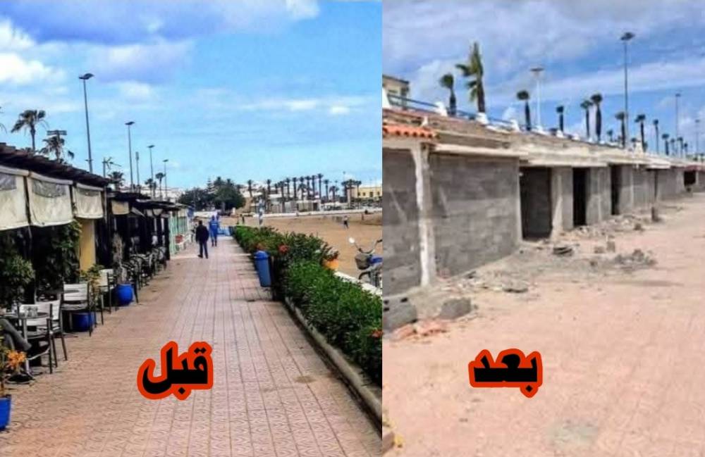 شاطئ الجديدة قبل الصيف.. مقاهٍ أزيلت ومشهد يضع صورة المدينة السياحية في اختبار حقيقي