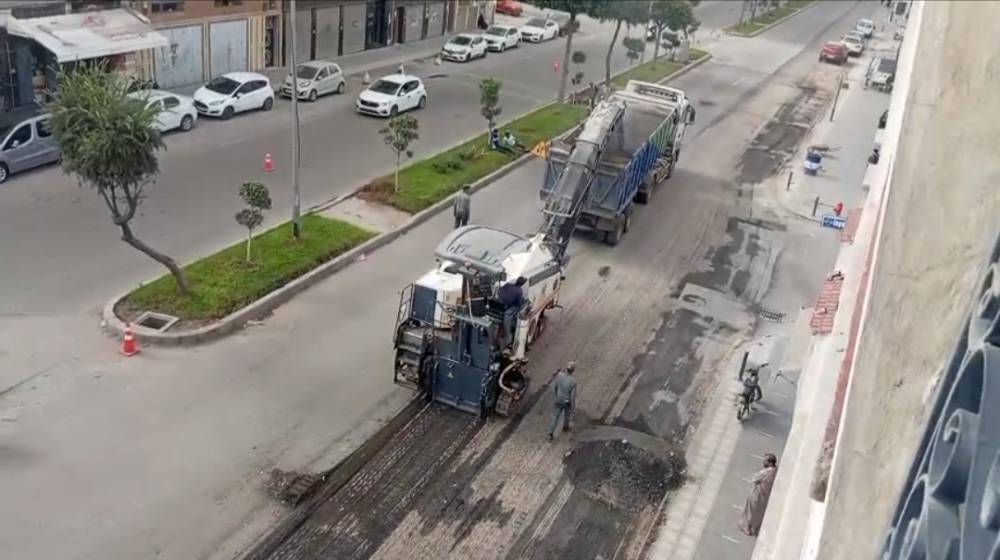 ضجيج أشغال التزفيت بسباتة يثير
