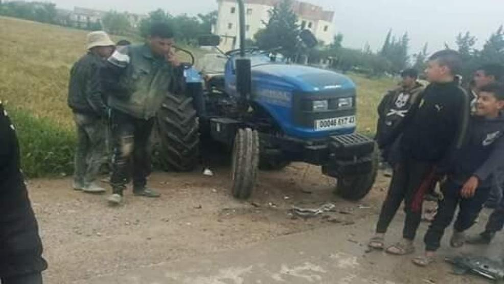 جرار يضع حدا لحياة سائقه بطريقة بشعة ضواحي هذه المدينة